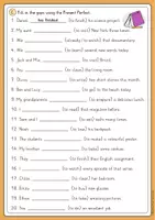 Vorschau - Arbeitsblätter - Present Perfect Arbeitsblätter – Englisch Grammatik für Klasse 6–7 - Seite 2