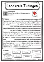 Vorschau - Unterrichtsreihen - Landkreis Tübingen Lückentext mit Wortspeicher Hörverstehen und Suchsel - Seite 1