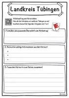 Vorschau - Unterrichtsreihen - Landkreis Tübingen Lückentext mit Wortspeicher Hörverstehen und Suchsel - Seite 3