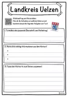 Vorschau - Unterrichtsreihen - Landkreis Uelzen Lückentext mit Wortspeicher Hörverstehen und Suchsel - Seite 3