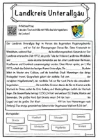 Vorschau - Unterrichtsreihen - Landkreis Unterallgäu Lückentext mit Wortspeicher Hörverstehen und Suchsel - Seite 1