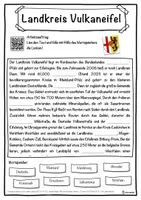 Vorschau - Unterrichtsreihen - Landkreis Vulkaneifel Lückentext mit Wortspeicher Hörverstehen und Suchsel - Seite 1