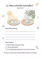 Vorschau - Stationenlernen - Sommer-Experimente: Mein Forscherheft – Einfache Wetter- & Natur-Experimente (Kita, Vorschule & Klasse 1–4) - Seite 3