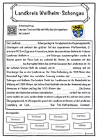 Vorschau - Unterrichtsreihen - Landkreis Weilheim-Schongau Lückentext mit Wortspeicher Hörverstehen und Suchsel - Seite 1