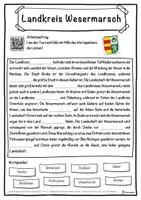 Vorschau - Unterrichtsreihen - Landkreis Wesermarsch Lückentext mit Wortspeicher Hörverstehen und Suchsel - Seite 1