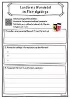 Vorschau - Unterrichtsreihen - Landkreis Wunsiedel im Fichtelgebirge Lückentext mit Wortspeicher Hörverstehen und Suchsel - Seite 3