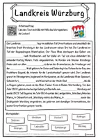 Vorschau - Unterrichtsreihen - Landkreis Würzburg Lückentext mit Wortspeicher Hörverstehen und Suchsel - Seite 1