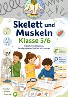 Vorschau - Stationenlernen - Skelett und Muskeln | Arbeitsheft - Deckblatt