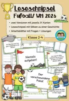 Vorschau - Arbeitsblätter - Fußball WM 2026 - Stundeneinstieg Deutsch: Leseschnipsel (Klasse 2-4) - Deckblatt