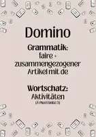 Vorschau - Spiele - Domino - faire und der zusammengezogene Artikel mit de - Deckblatt