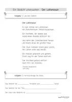 Vorschau - Arbeitsblätter - 5 einfache Gedichte untersuchen, Deutsch/LRS - Kl. 4-6, Haupt, Real- und Gesamtschule - Seite 1