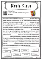 Vorschau - Unterrichtsreihen - Kreis Kleve Lückentext mit Wortspeicher Hörverstehen und Suchsel - Seite 1