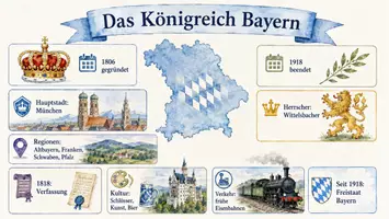 Vorschau - Arbeitsblätter - Arbeitsblatt "Das Königreich Bayern" + interaktive Lösung & MP3 + Infografik - Seite 2