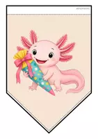Vorschau - Mal- und Bastelvorlagen - Axolotlklasse - Girlande (Klassentier) - Seite 3