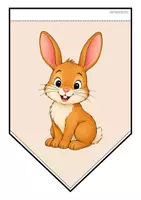 Vorschau - Mal- und Bastelvorlagen - Hasenklasse - Girlande (Klassentier) - Seite 2