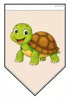 Vorschau - Mal- und Bastelvorlagen - Schildkrötenklasse - Girlande (Klassentier) - Seite 2