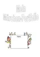 Vorschau - Arbeitsblätter - Portfolio zum Thema Märchen - Deckblatt