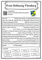 Vorschau - Unterrichtsreihen - Kreis Schleswig-Flensburg Lückentext mit Wortspeicher Hörverstehen und Suchsel - Seite 1