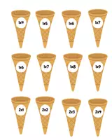 Vista previa - Refuerzo / NEE / Materiales de apoyo - La fábrica de helados - página 1