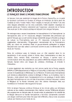 Vorschau - Unterrichtsreihen - Introduction | Le monde francophone - Seite 1