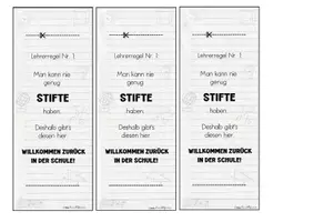 Vorschau - Mal- und Bastelvorlagen - Willkommensgruß zum Schulstart | Lehrergeschenk für das Kollegium | Geschenkidee für Stift - Seite 2