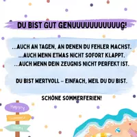Vorschau - Poster - Du bist GUT genug, Zeugniszusatz - Deckblatt
