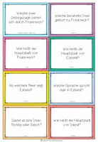 Vorschau - Spiele - Europa Klasse 5, 6 – Länder Europas, Hauptstädte, Erdkunde, Europa Wissen | Reise durch Europa Lernspiel mit Fragekarten - Seite 2