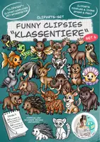 Vorschau - Arbeitsblätter - Set 6 Cliparts Funny Clipsies "Klassentiere" / Tierklasse - Deckblatt