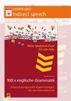 Vorschau - Arbeitsblätter - Englische Grammatik_Indirect speech - Deckblatt