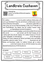 Vorschau - Unterrichtsreihen - Landkreis Cuxhaven Lückentext mit Wortspeicher Hörverstehen und Suchsel - Seite 1