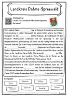 Vorschau - Unterrichtsreihen - Landkreis Dahme-Spreewald Lückentext mit Wortspeicher Hörverstehen und Suchsel - Seite 1