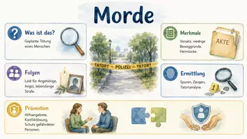 Vorschau - Arbeitsblätter - Arbeitsblätter zum Thema "Mord" + Lösung & MP3 + Infografik - Seite 3