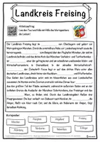 Vorschau - Unterrichtsreihen - Landkreis Freising Lückentext mit Wortspeicher Hörverstehen und Suchsel - Seite 1