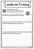 Vorschau - Unterrichtsreihen - Landkreis Freising Lückentext mit Wortspeicher Hörverstehen und Suchsel - Seite 3
