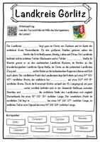 Vorschau - Unterrichtsreihen - Landkreis Görlitz Lückentext mit Wortspeicher Hörverstehen und Suchsel - Seite 1