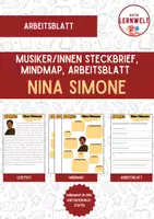 Vorschau - Arbeitsblätter - Musiker/innen aus den 1960ern: Nina Simone - Deckblatt