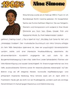 Vorschau - Arbeitsblätter - Musiker/innen aus den 1960ern: Nina Simone - Seite 1