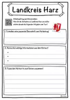 Vorschau - Unterrichtsreihen - Landkreis Harz Lückentext mit Wortspeicher Hörverstehen und Suchsel - Seite 3