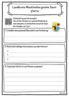 Vorschau - Unterrichtsreihen - Landkreis Mecklenburgische Seenplatte Lückentext mit Wortspeicher Hörverstehen und Suchsel - Seite 3