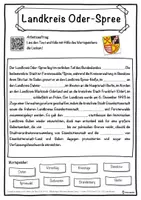 Vorschau - Unterrichtsreihen - Landkreis Oder-Spree Lückentext mit Wortspeicher Hörverstehen und Suchsel - Seite 1