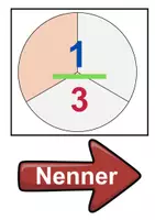 Vorschau - Arbeitsblätter - Einfache Brüche Tafelmatreial und Spiele - Seite 1