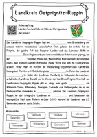 Vorschau - Unterrichtsreihen - Landkreis Ostprignitz-Ruppin Lückentext mit Wortspeicher Hörverstehen und Suchsel - Seite 1