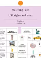 Vorschau - Spiele - Matching Pairs: USA sights and icons - Deckblatt