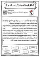 Vorschau - Unterrichtsreihen - Landkreis Schwäbisch Hall Lückentext mit Wortspeicher Hörverstehen und Suchsel - Seite 1
