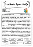 Vorschau - Unterrichtsreihen - Landkreis Spree-Neiße Lückentext mit Wortspeicher Hörverstehen und Suchsel - Seite 1