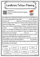 Vorschau - Unterrichtsreihen - Landkreis Teltow-Fläming Lückentext mit Wortspeicher Hörverstehen und Suchsel - Seite 1