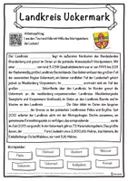 Vorschau - Unterrichtsreihen - Landkreis Uckermark Lückentext mit Wortspeicher Hörverstehen und Suchsel - Seite 1