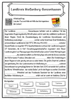 Vorschau - Unterrichtsreihen - Landkreis Weißenburg-Gunzenhausen Lückentext mit Wortspeicher Hörverstehen und Suchsel - Seite 1