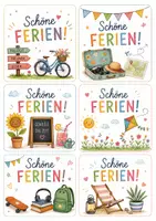 Vorschau - Bildkarten - Schöne Ferien Kärtchen I Sommerferienkärtchen I Ferienwünsche zum Schuljahresende - Seite 2