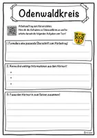 Vorschau - Unterrichtsreihen - Odenwaldkreis Lückentext mit Wortspeicher Hörverstehen und Suchsel - Seite 3